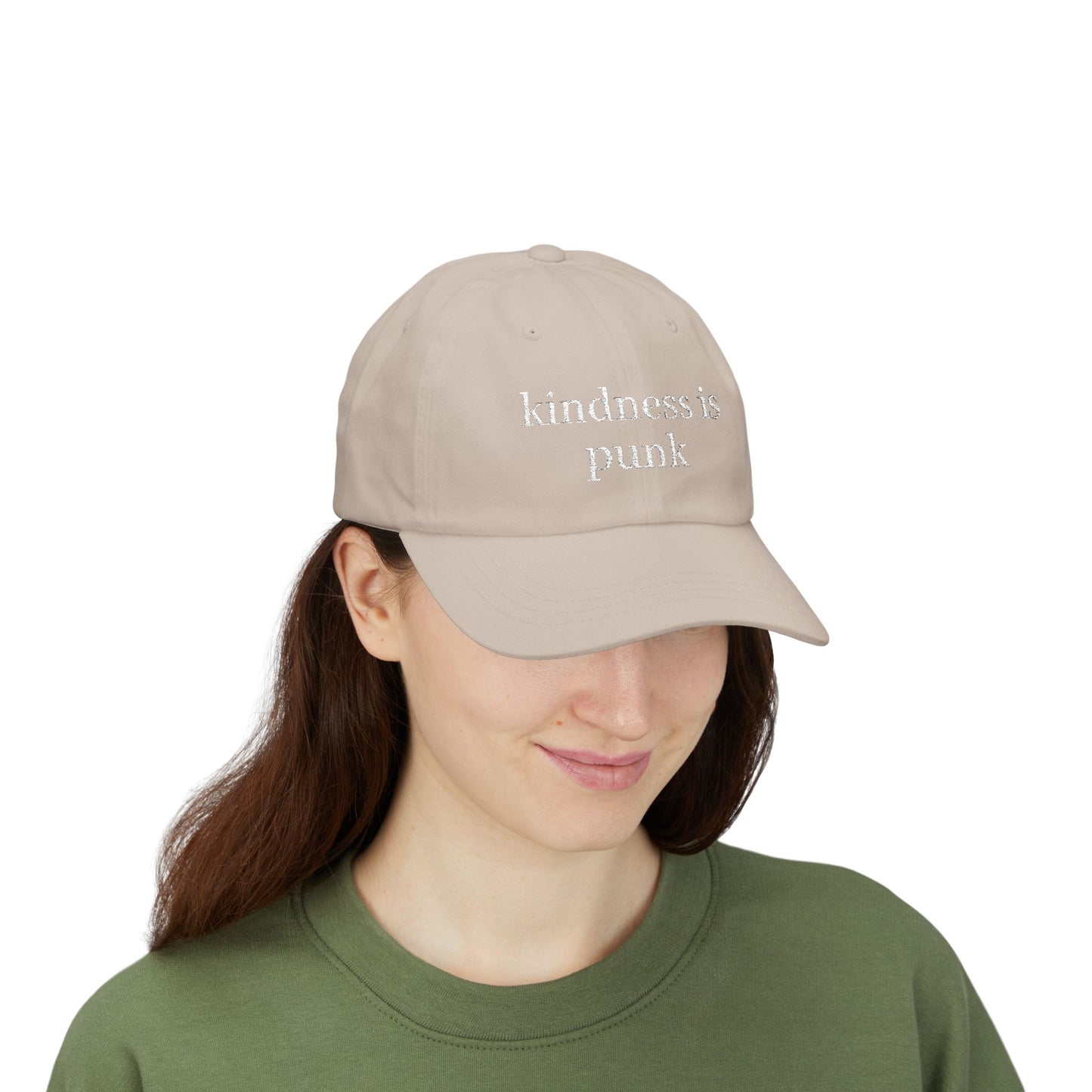 Kindness Is Punk  Embroidered Dad Cap