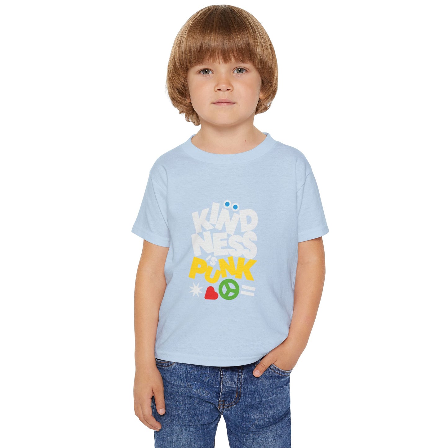Peace, Love, and Punk Toddler Tee - by Favio Moreno - by Favio moreno