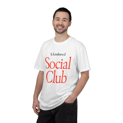 Kindness Social Club – By: Favio Moreno - Varsity Unisex T-Shirt (KSC Light)