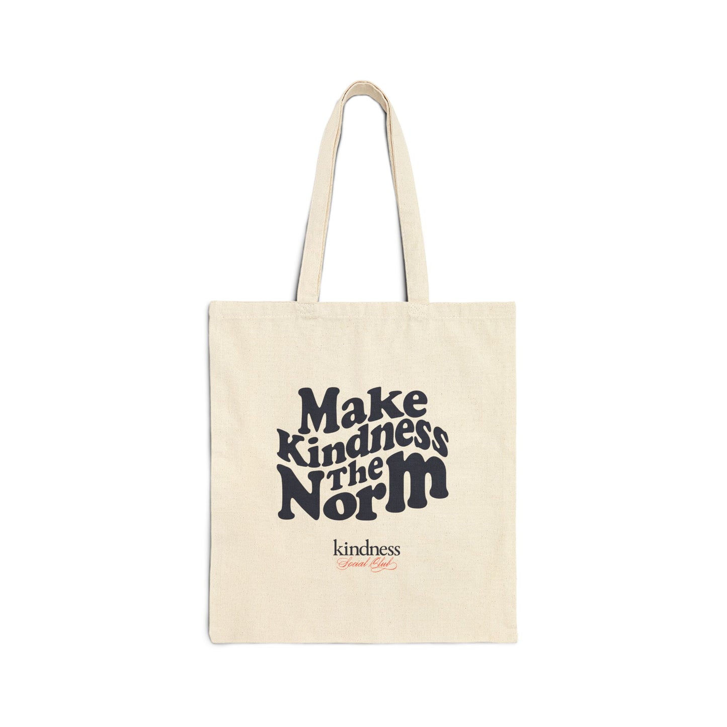 Make Kindness the Norm (Wavy, KSC) Canvas Tote - By: Favio Moreno