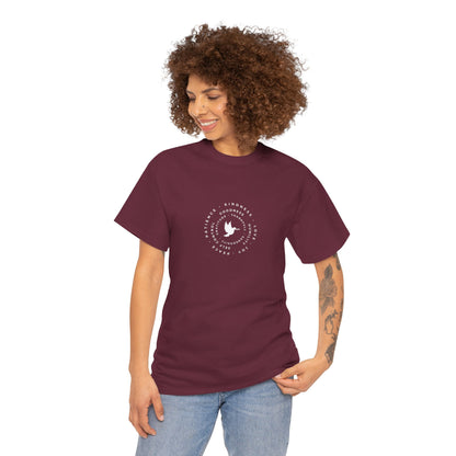Peace Dove Circle Graphic Tee — "Be Kind To One Another"