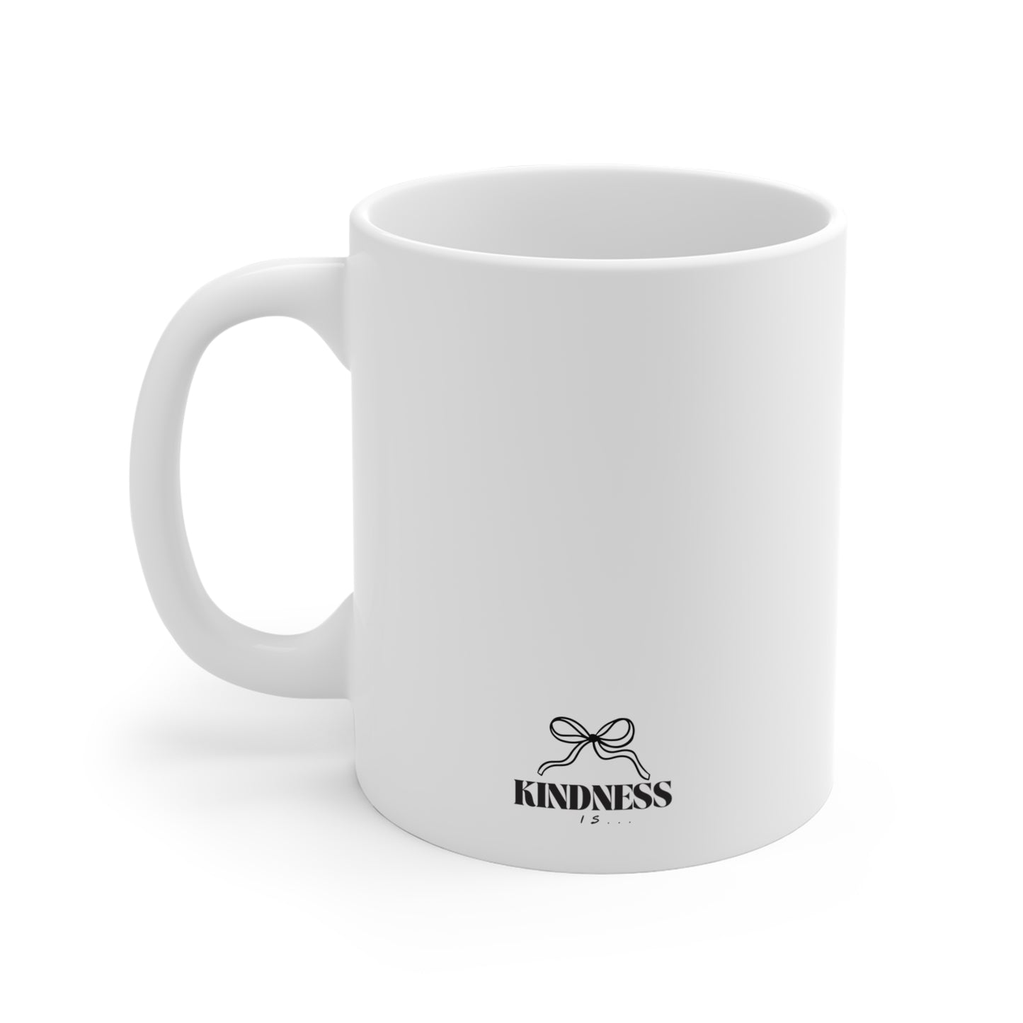 Kindness Club Bow Mug — 11oz Coffee Cup