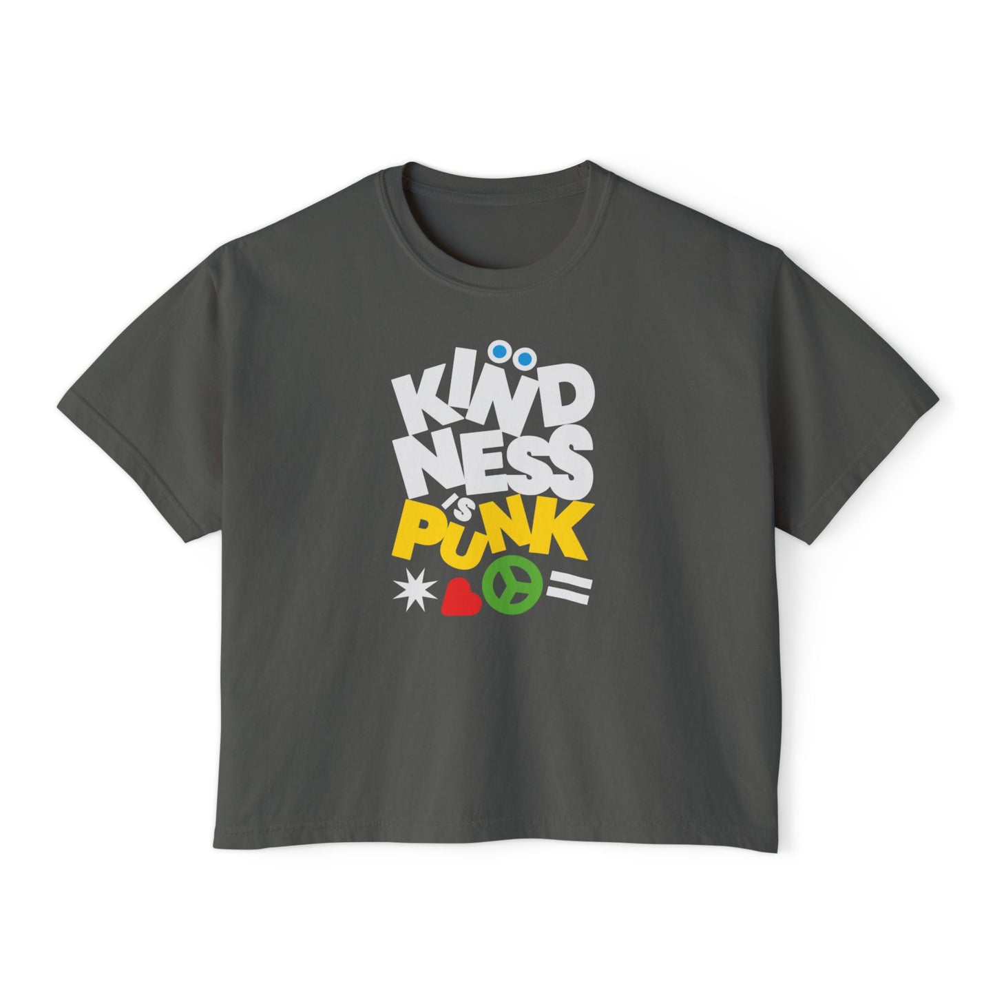 Peace, Love, and Punk Women's Boxy Tee by Favio Moreno