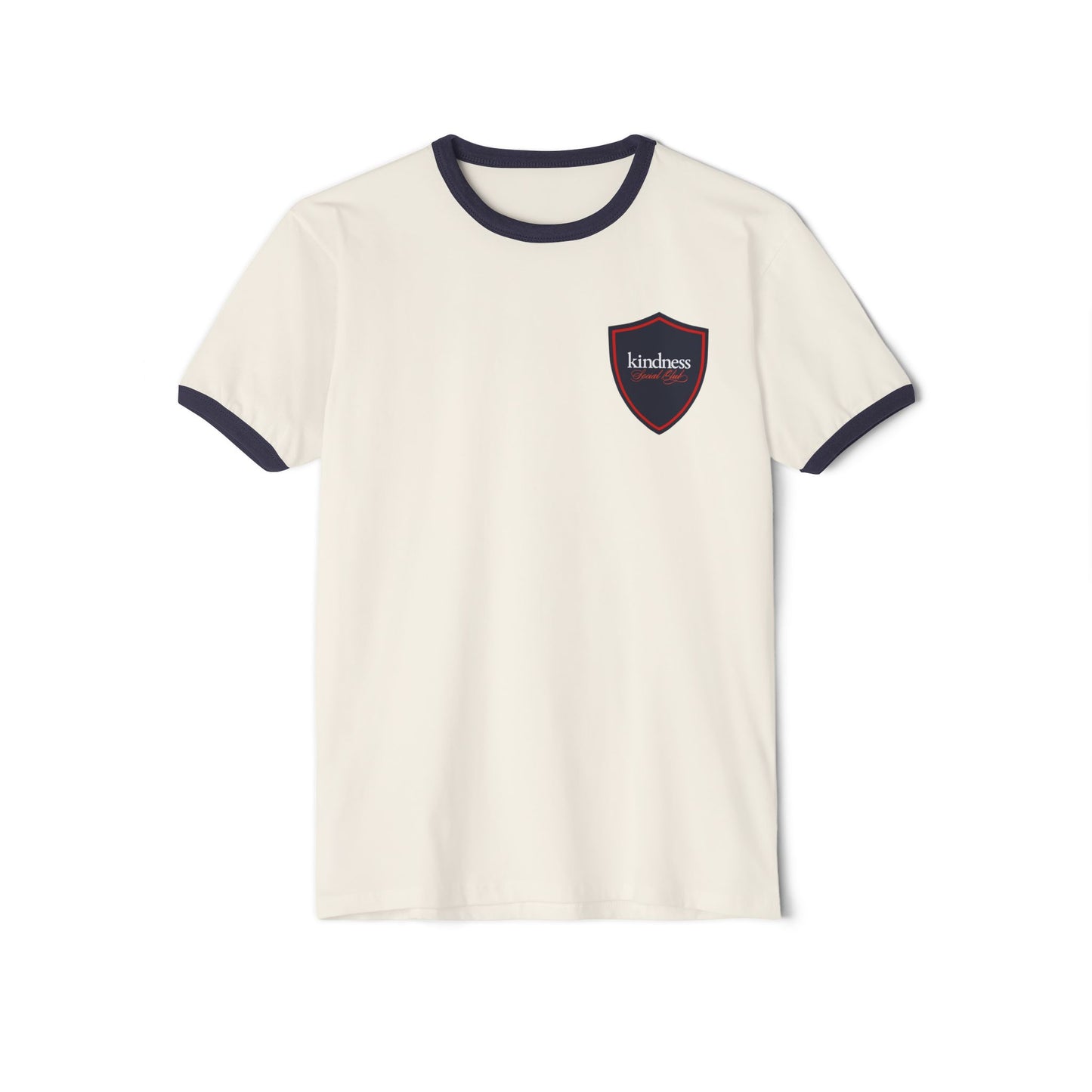 Make Kindness the Norm (Reg) Unisex Ringer T-Shirt - By: Favio Moreno