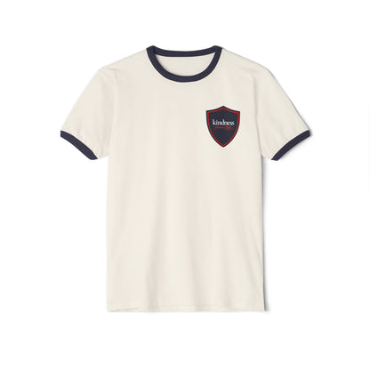 Make Kindness the Norm (Reg) Unisex Ringer T-Shirt - By: Favio Moreno