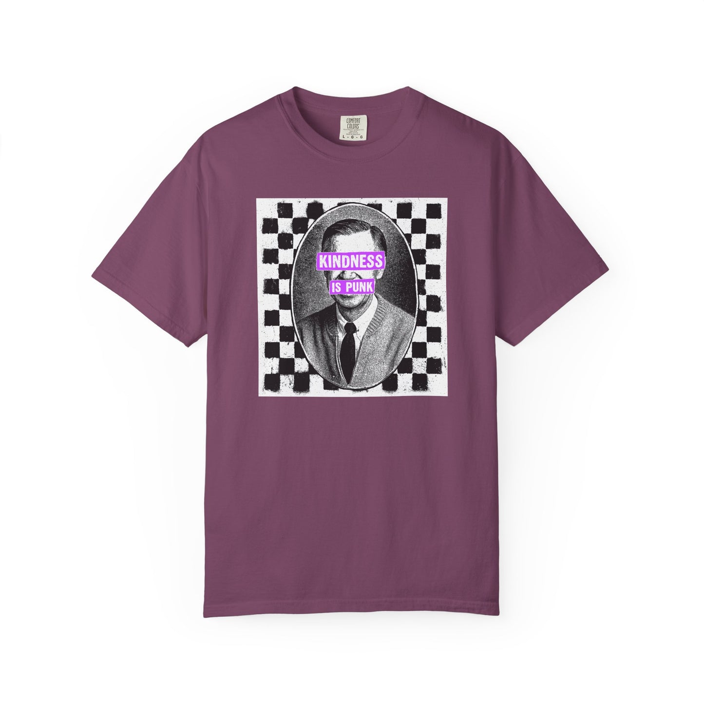 Unlikely Rebel Checkered Edition Unisex T-shirt (Violet)