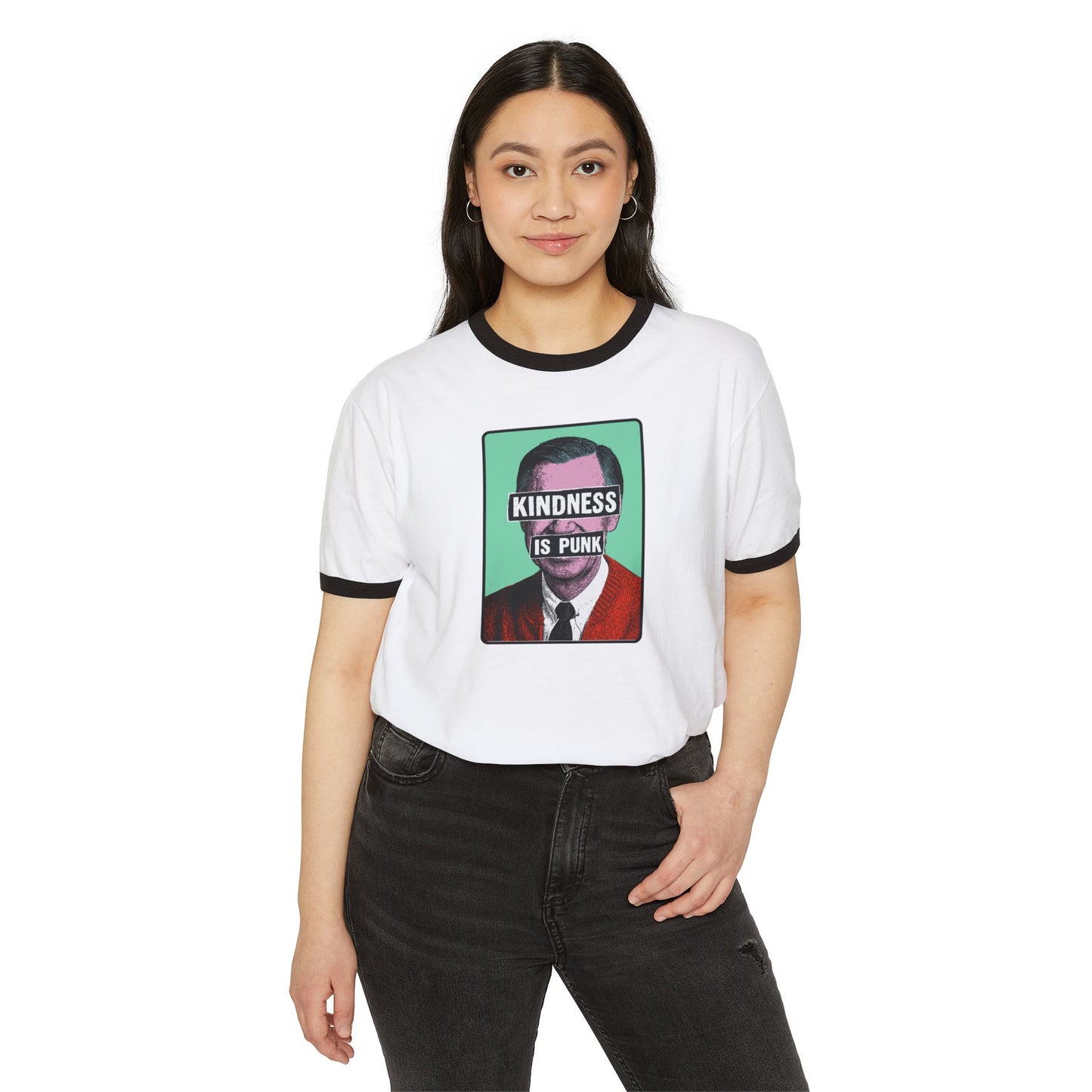 Unlikely Rebel Pop Art Ringer T-Shirt  - Unisex Adult