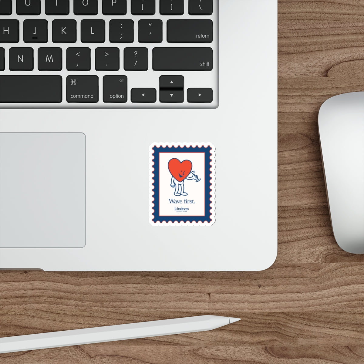 "Wave First" Heart - Kindness Social Club Die Cut Sticker