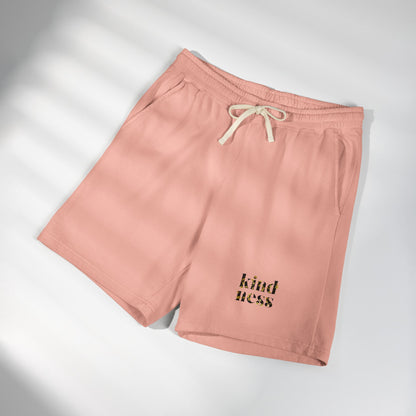 Kindness Fleece Sweat Shorts — Lightweight Garment-Dyed Lounge Shorts
