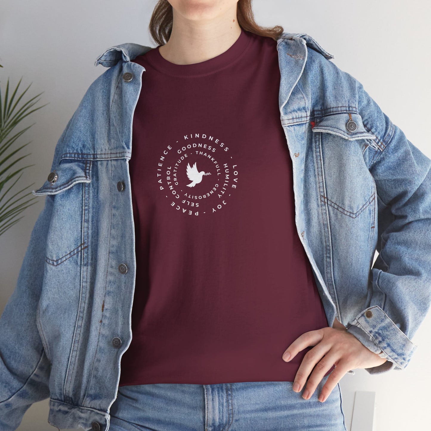 Peace Dove Circle Graphic Tee — "Be Kind To One Another"