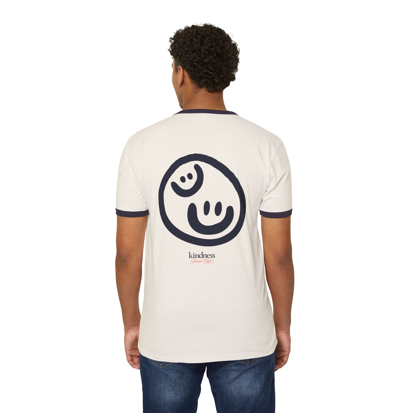 Kindness Social Club Classic Adult Unisex Ringer T-Shirt (KSC) - By: Favio Moreno