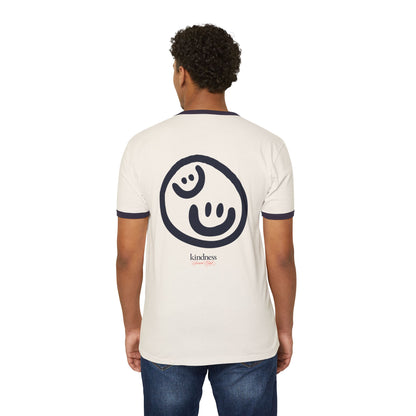 Kindness Social Club Classic Adult Unisex Ringer T-Shirt (KSC) - By: Favio Moreno