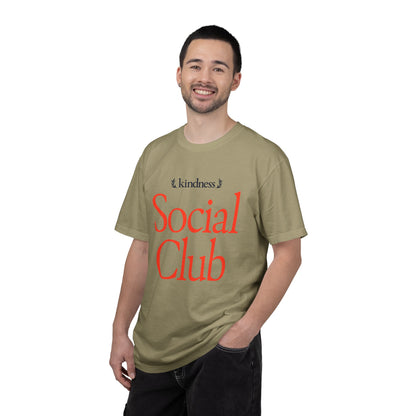 Kindness Social Club – By: Favio Moreno - Varsity Unisex T-Shirt (KSC Light)