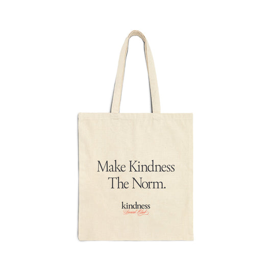 Make Kindness the Norm Canvas Tote - By: Favio Moreno (Reg) (KSC)