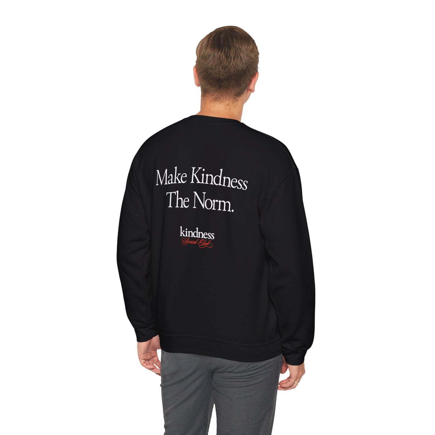 Make Kindness The Norm Unisex Crew Sweatshirt (Reg KSC Rich) - By: Favio Moreno