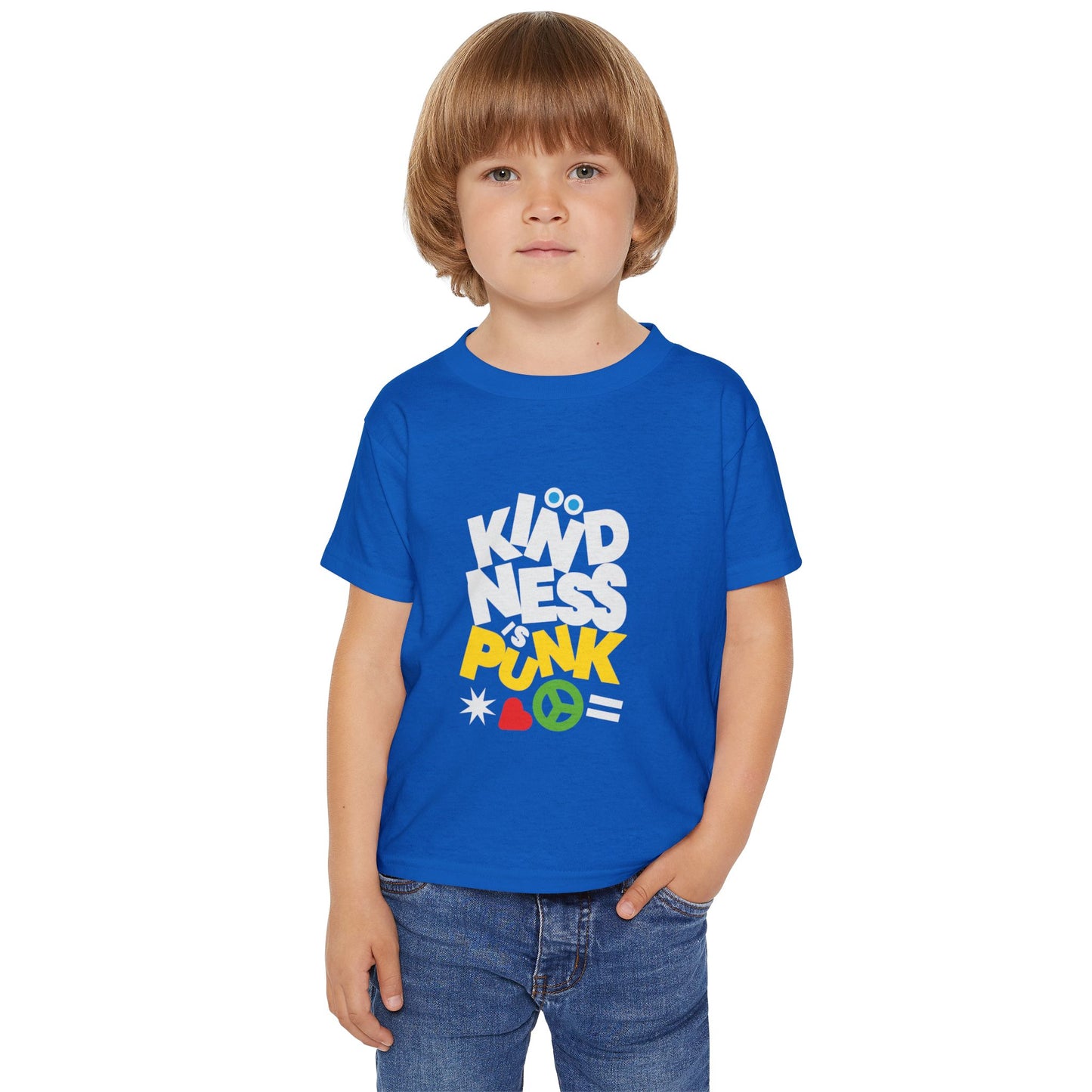 Peace, Love, and Punk Toddler Tee - by Favio Moreno - by Favio moreno
