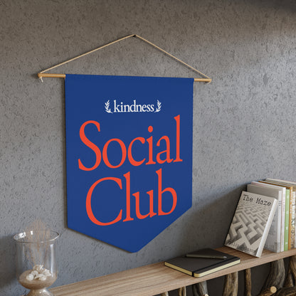 Kindness Social Club – By: Favio Moreno - Varsity Pennant Royal Blue