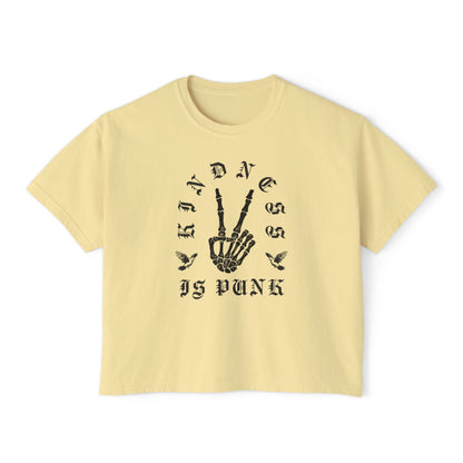 Gothic Dove Kindness -  Women's Boxy Tee by Favio Moreno