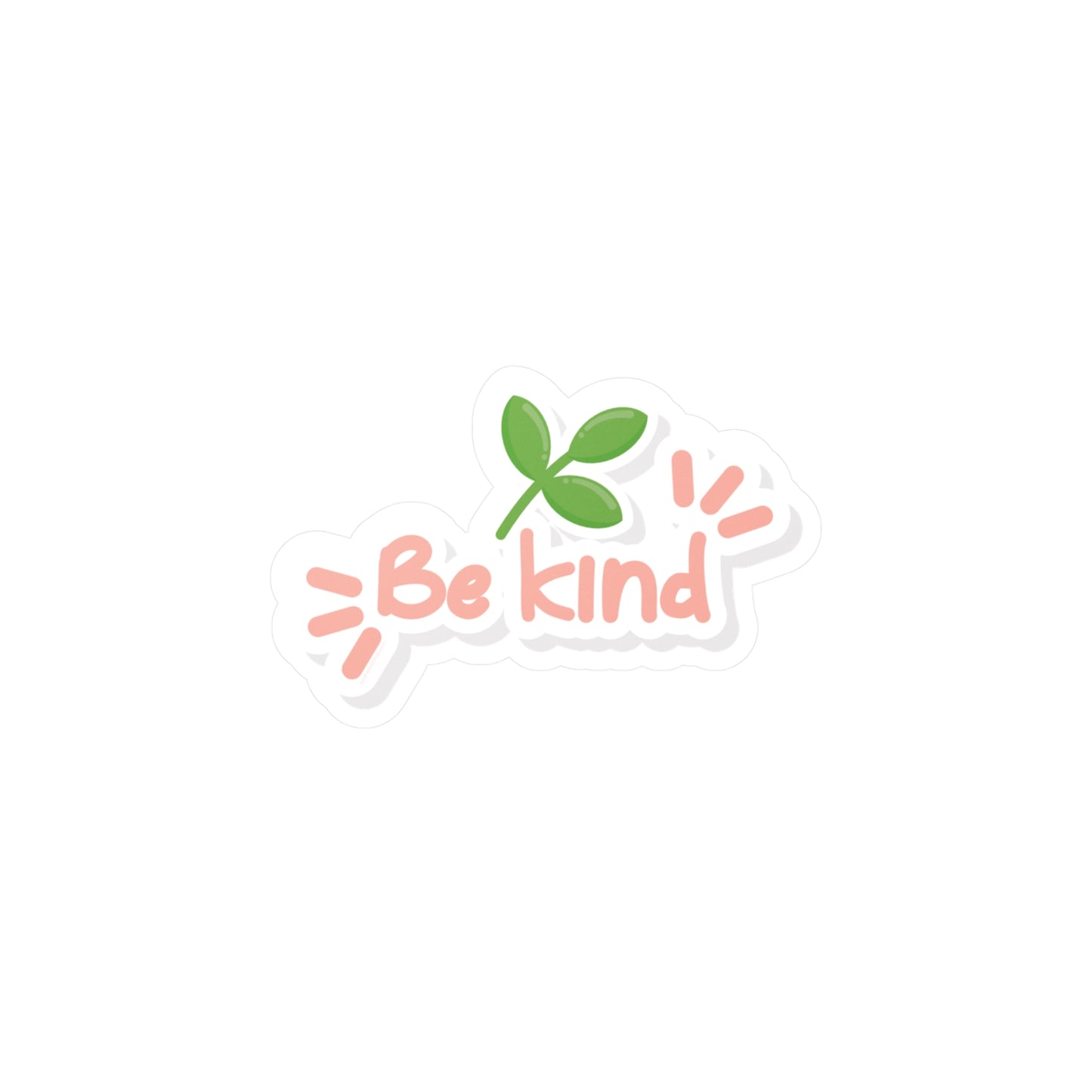 Be Kind Cute Plant Vinyl Sticker