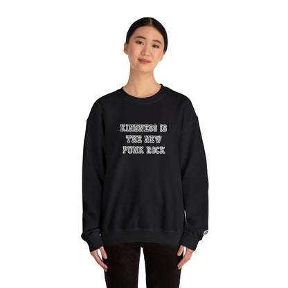 B-Side Rebel (Kindness is Punk) - Varsity Embroidered Crewneck Sweatshirt