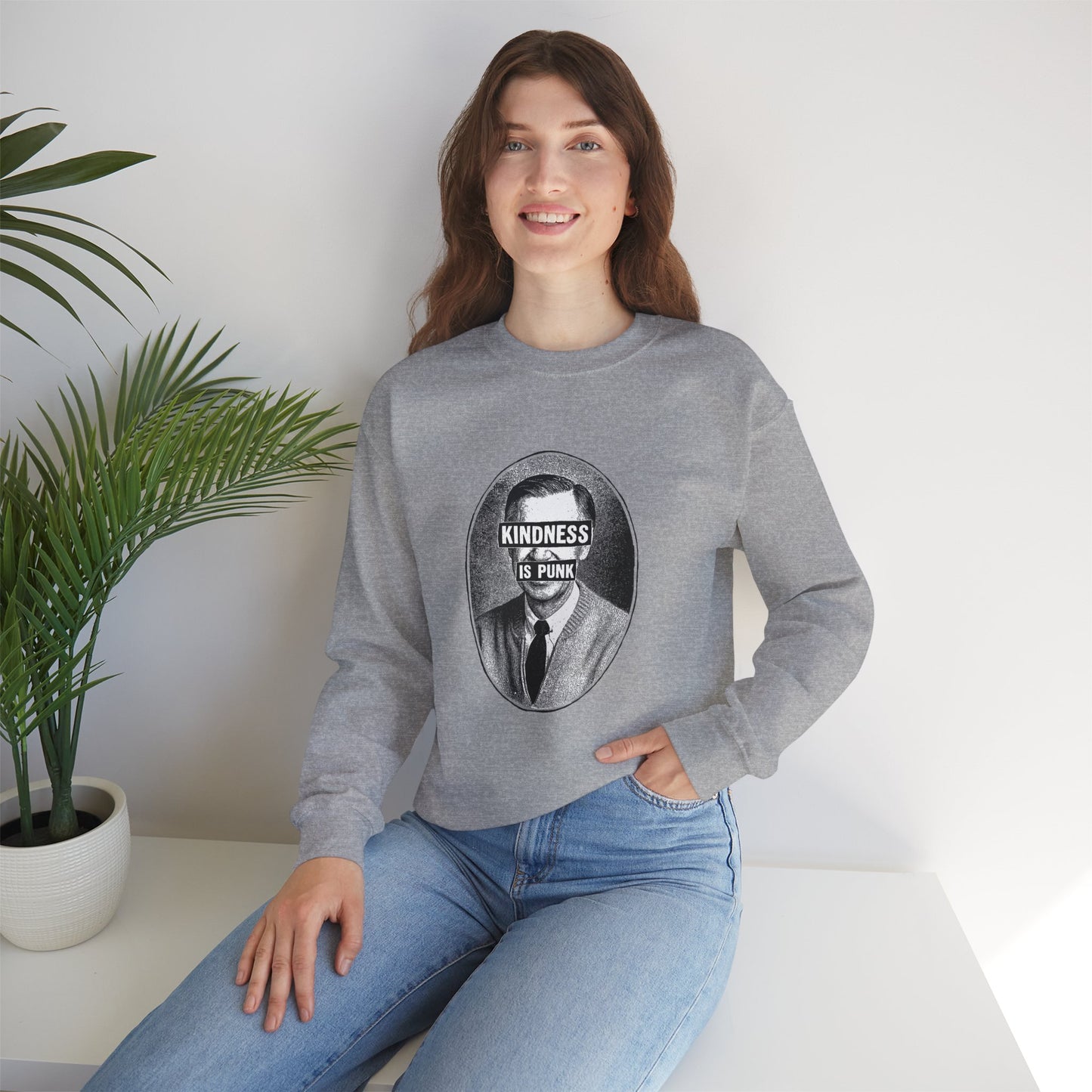Unlikely Rebel Adult Sweatshirt- by Favio Moreno  Crewneck Sweatshirt