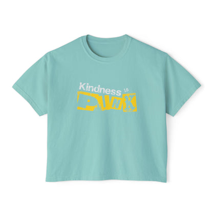 Yellow Signal -  Women's Boxy Tee by Favio Moreno