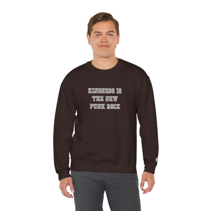B-Side Rebel (Kindness is Punk) - Varsity Embroidered Crewneck Sweatshirt