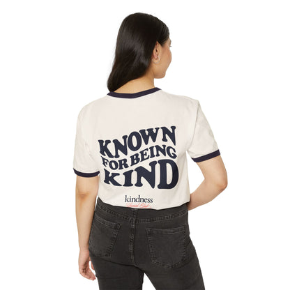 Known For Being Kind Unisex Ringer T-Shirt - By: Favio Moreno