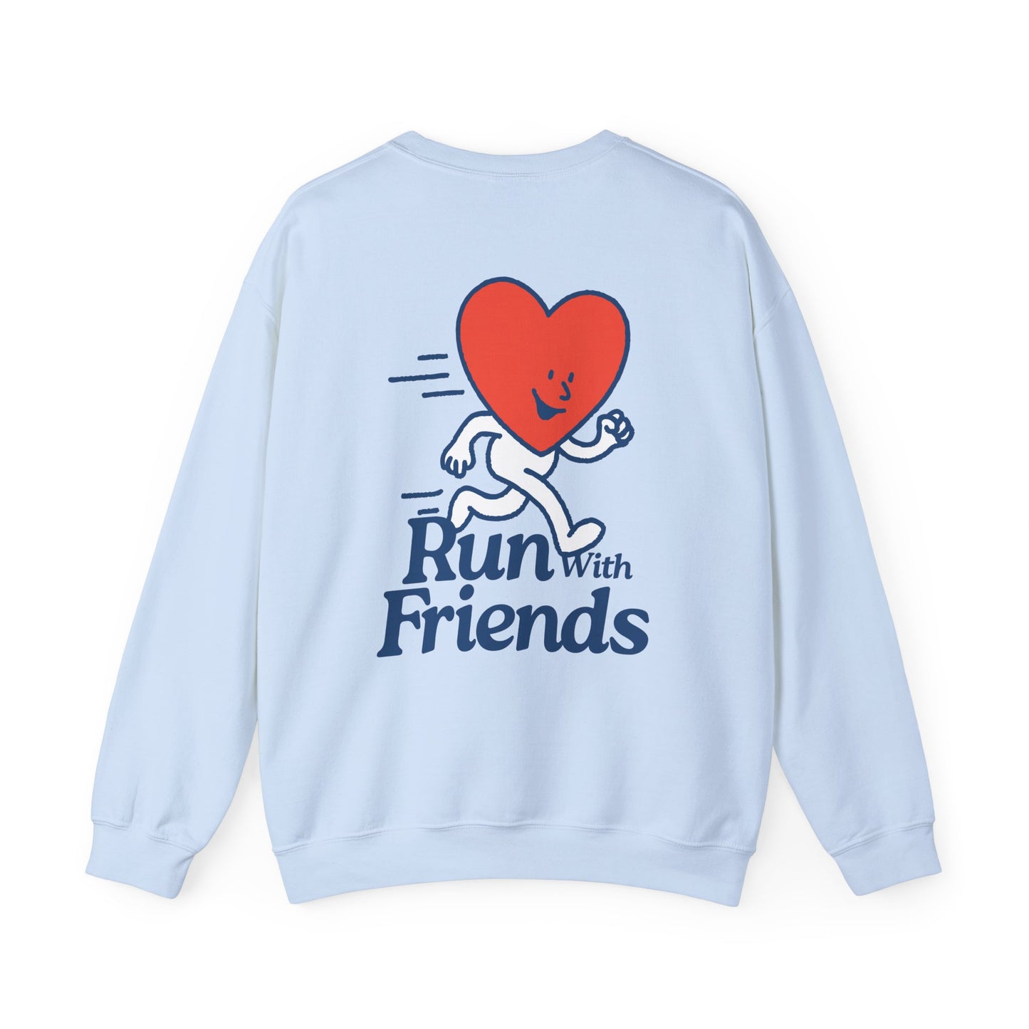 "Run with Friends" - Kindness Social Club - Crewneck Sweatshirt
