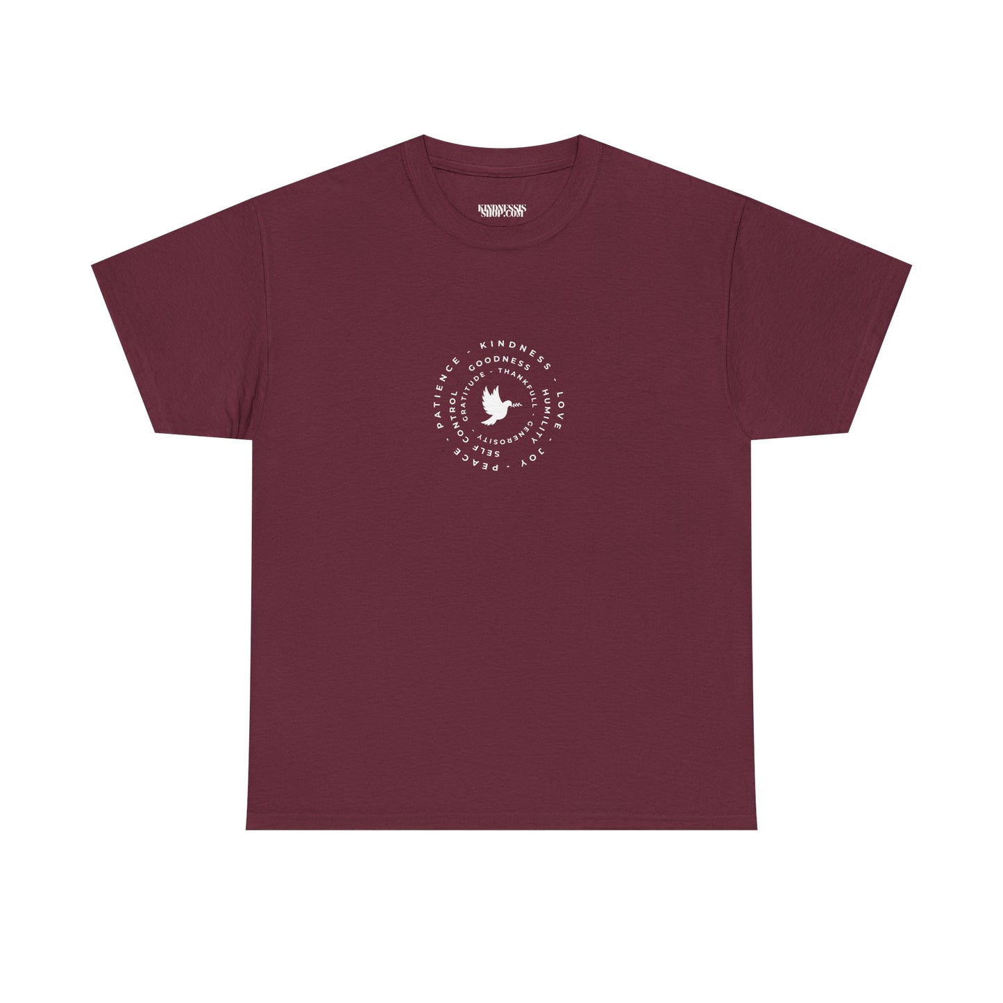 Peace Dove Circle Graphic Tee — "Be Kind To One Another"