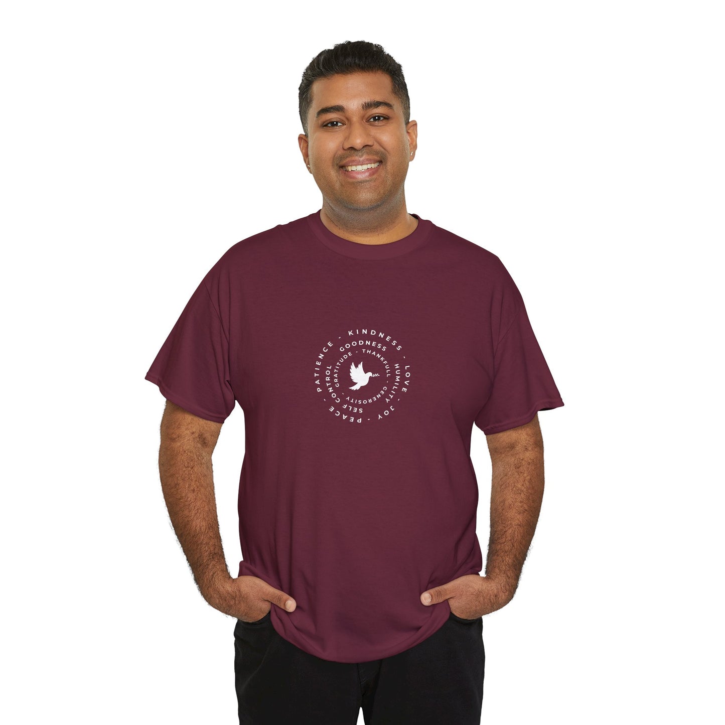 Peace Dove Circle Graphic Tee — "Be Kind To One Another"