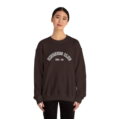 Kindness Club Varsity Embroidered Crewneck Sweatshirt