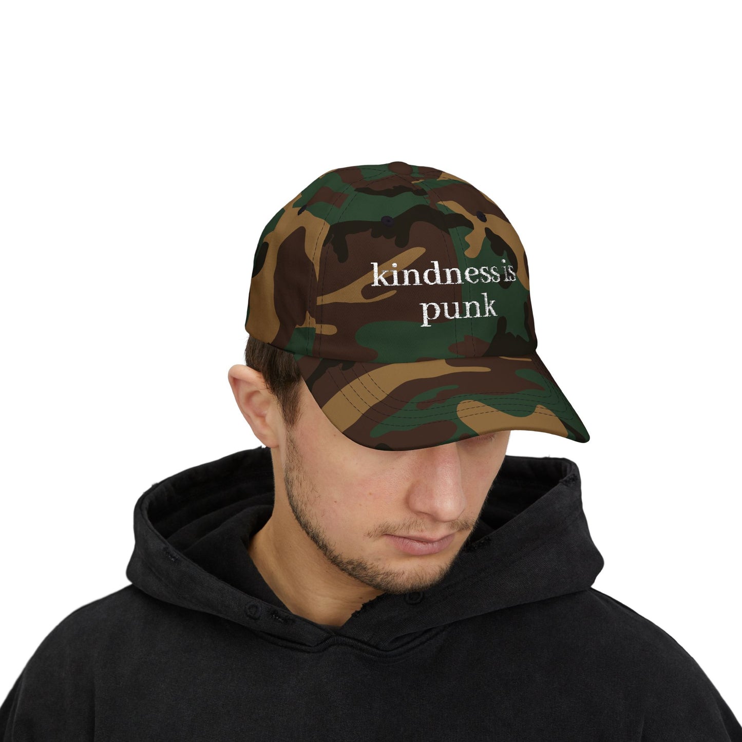 Kindness Is Punk  Embroidered Dad Cap