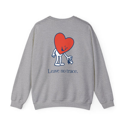 "Leave No Trace" - Kindness Social Club - Crewneck Sweatshirt