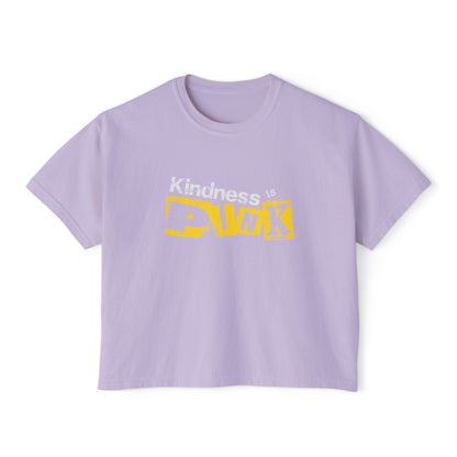 Yellow Signal -  Women's Boxy Tee by Favio Moreno