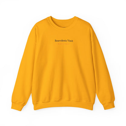 Kindness Conquers Unisex Crew Sweatshirt  - By: Favio Moreno (KSC Light)
