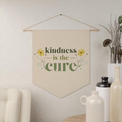 Kindness Is the Cure Floral Pennant Banner - By: AMR