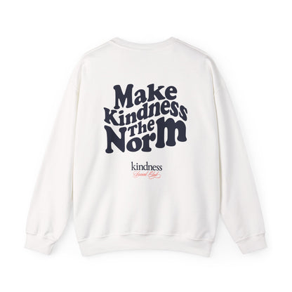 Make Kindness the Norm (Wavy)Unisex Crew Sweatshirt By: Favio Moreno (KSC Light)