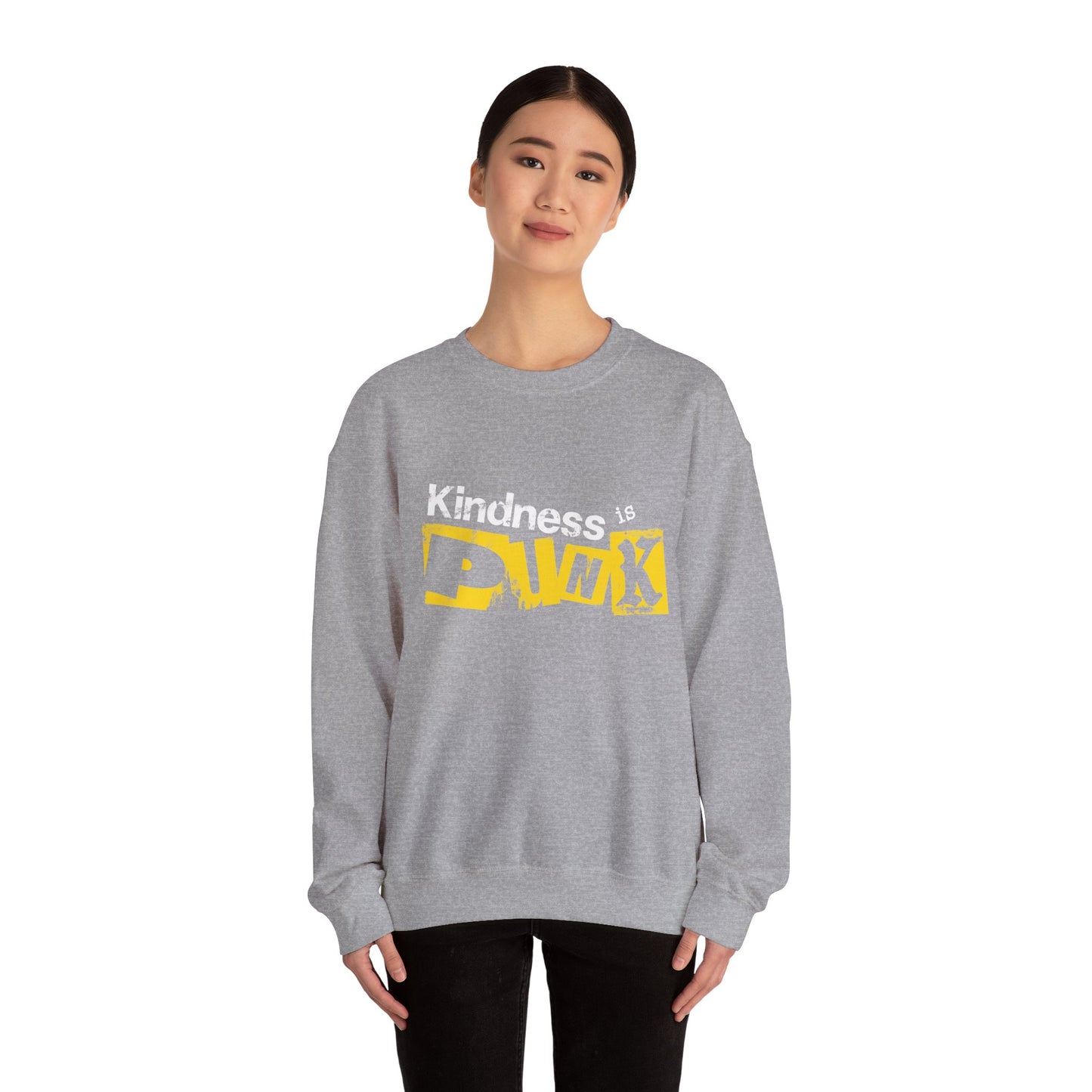 Yellow Signal Crewneck Sweatshirt by Favio Moreno