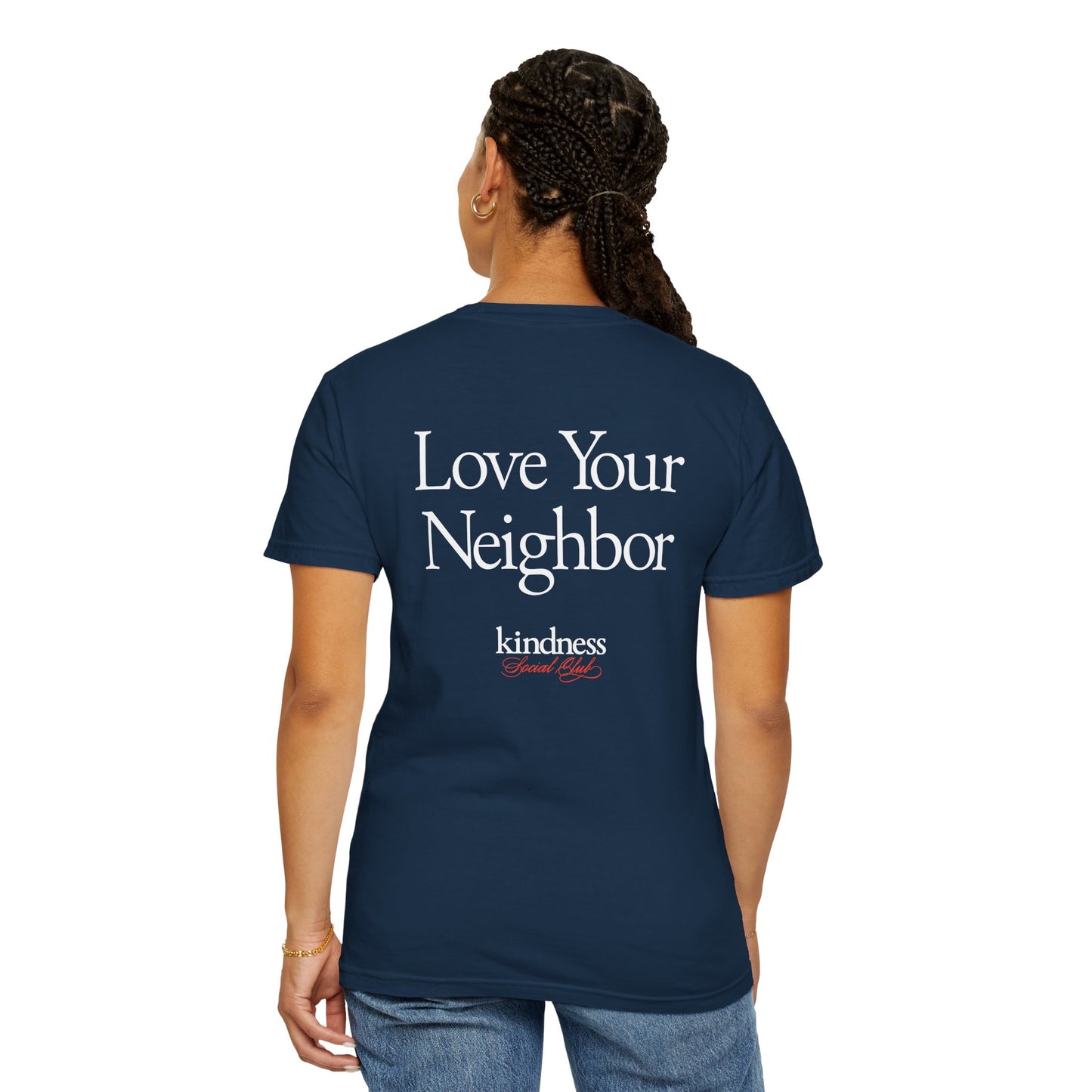 Love Your Neighbor - By: Favio Moreno - Unisex T-Shirt (KSC, Reg, Rich)