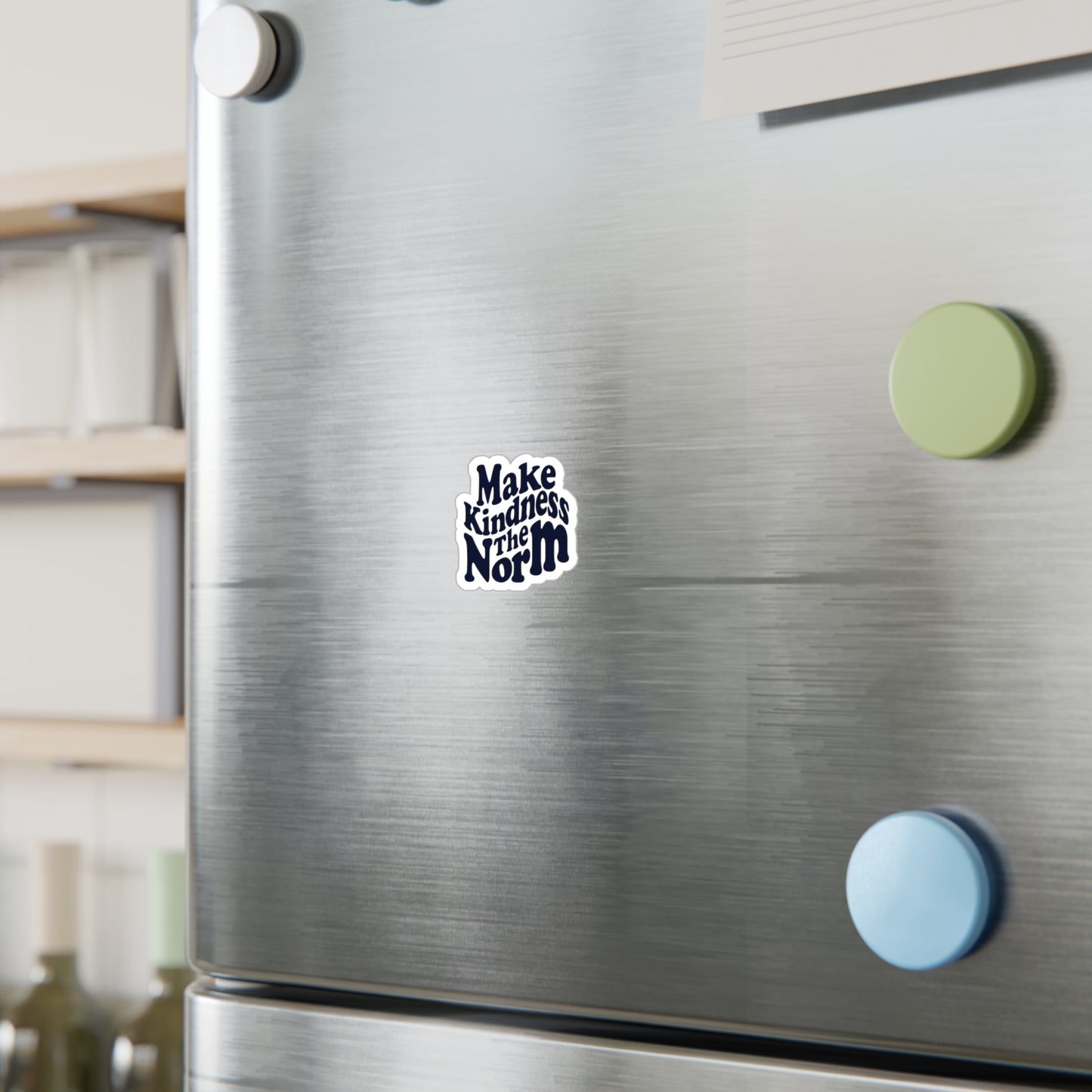 Make Kindness the Norm (Wavy) Sticker — 3x4 & 4x6 Vinyl Decal/Sticker