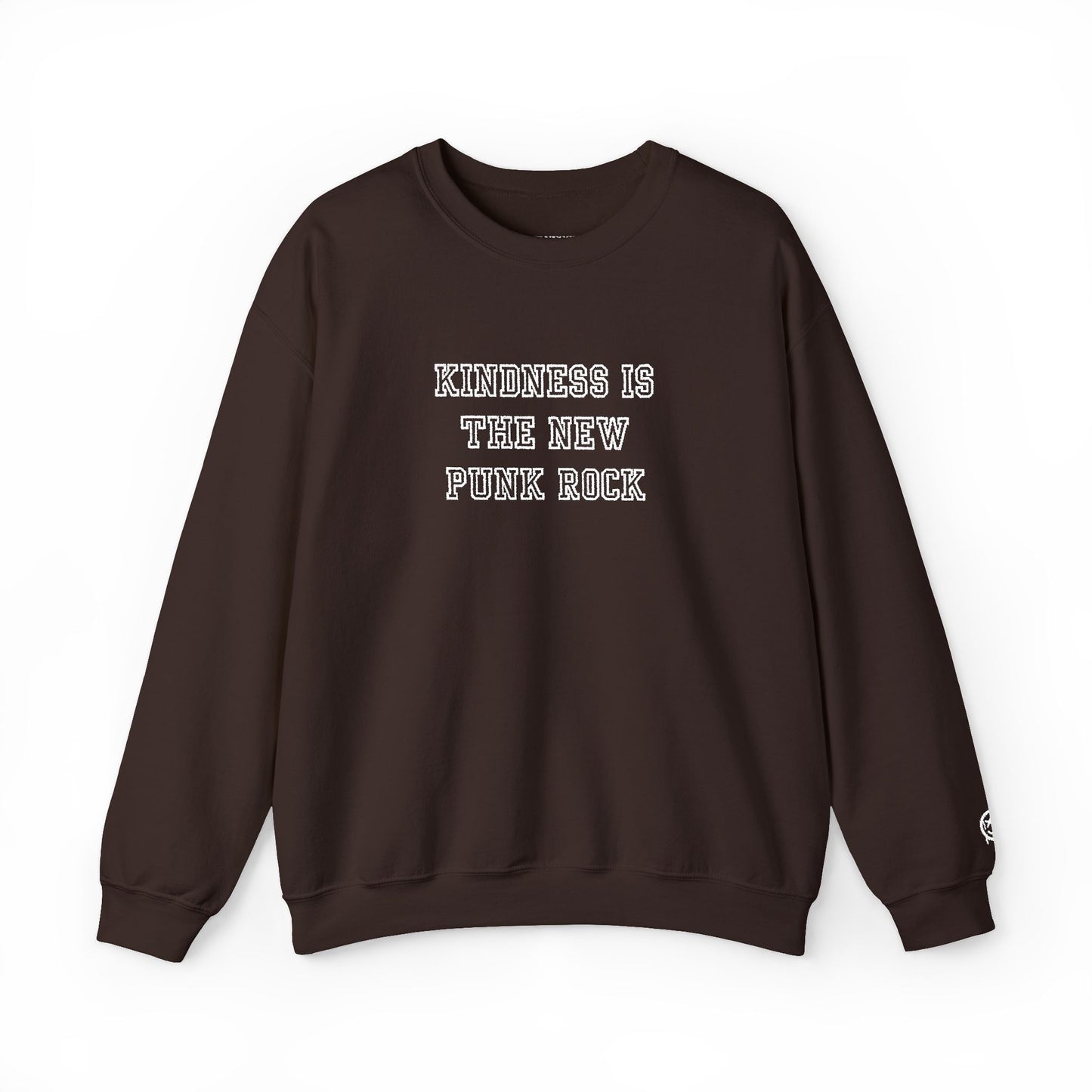 B-Side Rebel (Kindness is Punk) - Varsity Embroidered Crewneck Sweatshirt