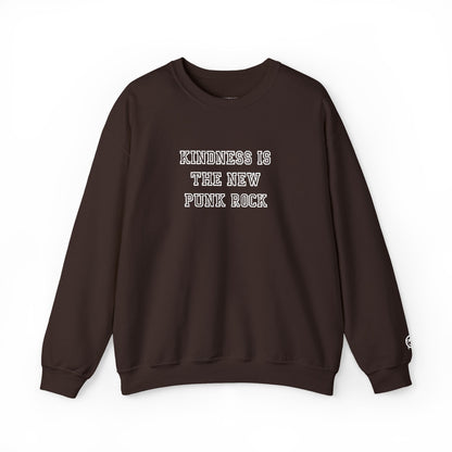 B-Side Rebel (Kindness is Punk) - Varsity Embroidered Crewneck Sweatshirt