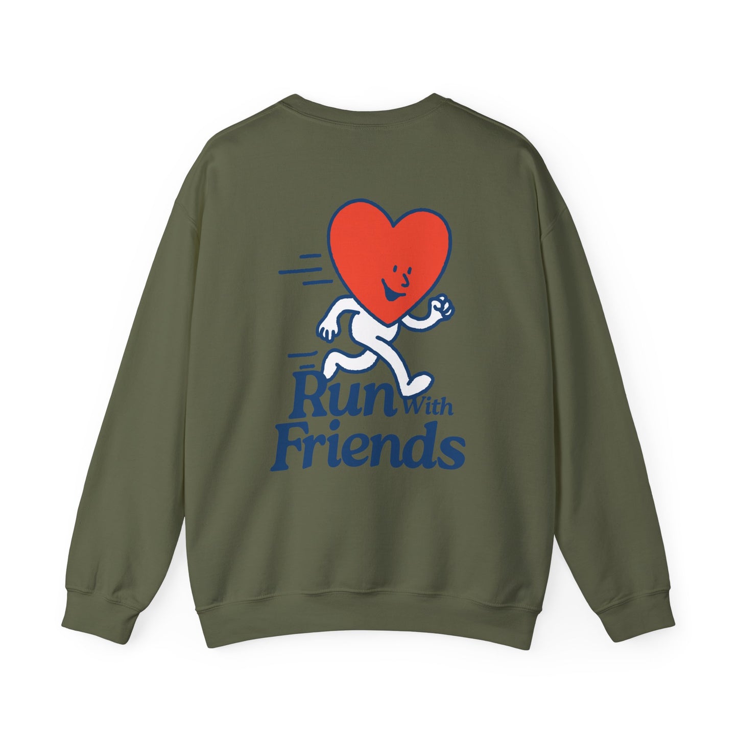 "Run with Friends" - Kindness Social Club - Crewneck Sweatshirt