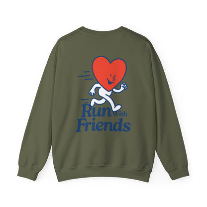 "Run with Friends" - Kindness Social Club - Crewneck Sweatshirt