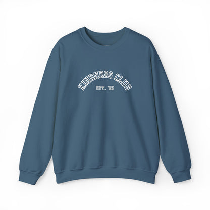 Kindness Club Varsity Embroidered Crewneck Sweatshirt