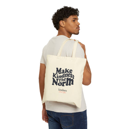 Make Kindness the Norm (Wavy, KSC) Canvas Tote - By: Favio Moreno