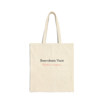 Kindness Conquers By: Favio Moreno (KSC) Canvas Tote
