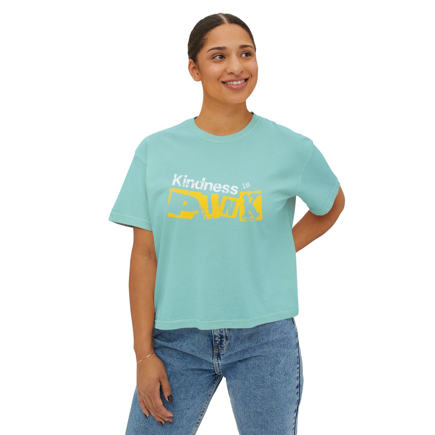 Yellow Signal -  Women's Boxy Tee by Favio Moreno