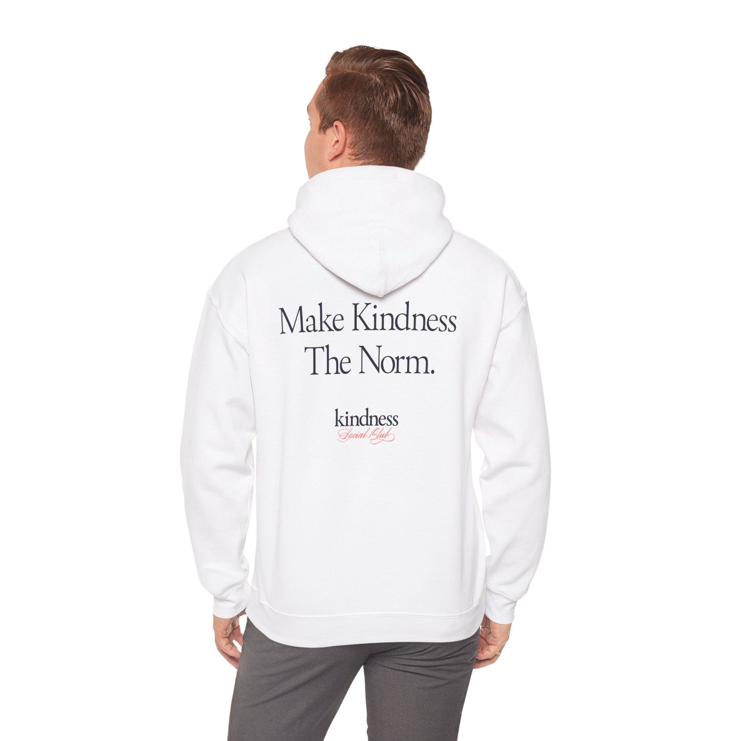 Make Kindness The Norm Unisex Adult Hoodie (Reg KSC Light) - By: Favio Moreno